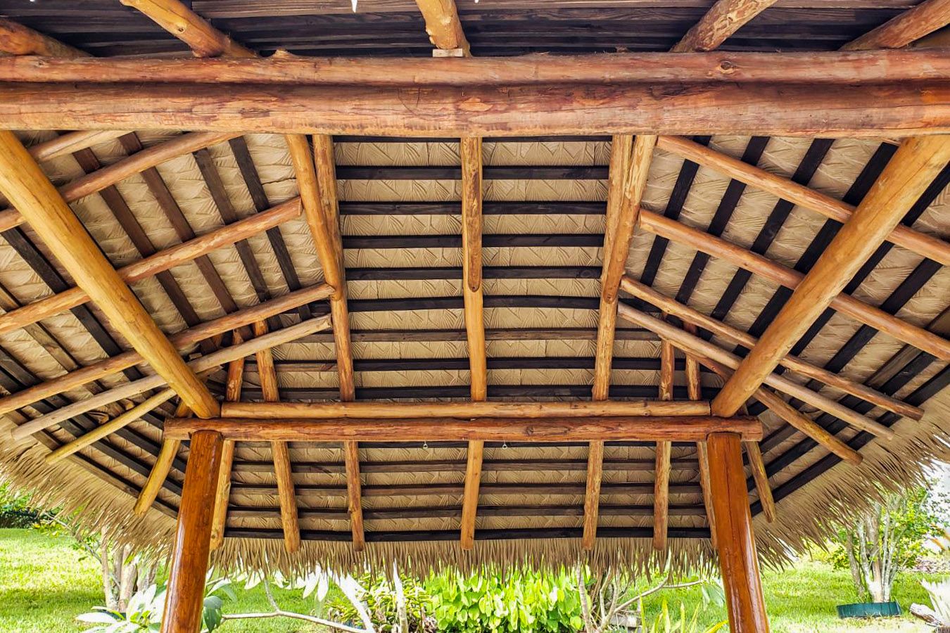 One Thatch synthetic thatched roof interior